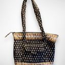 Vera Bradley  Zebra Print Black‎ And Tan Tote Bag | EUC Photo 0