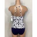 Anne cole New.  navy floral tankini set. Retails $139. XS-top/S-bottom Photo 2