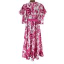 Diane Von Furstenberg  Annabeth Dress Willow Floral Ivory Pink DVF Size 6 Photo 12