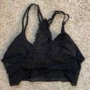 Aerie Black Lace Racerback Bralette Photo 1