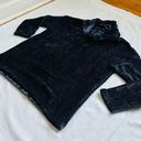 J.Jill ★ Women’s Cowl neck Velvet looking Sweater - Navy Blue ★ Photo 10