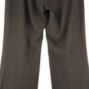 Lafayette 148  Womens Size 8 Dress Pants Brown Flare Leg Wool Stretch TINY FLAW Photo 6