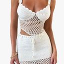 White Crochet Set/ Beach Cover Up Photo 0