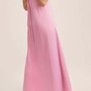 Mango Back Detail Pink Satin Dress Photo 2