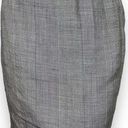 Vintage Jean Pierre Skirt Plaid Mini‎ Office Professional Gray Pencil Structured Size XS Photo 0