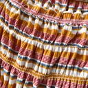 Lane 201 Yellow & Pink Striped Smocked Long Sleeve Top Photo 3