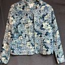 Christopher & Banks Christopher banks, M jacket/blazer, white cream and blue floral paisley print Photo 0