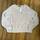 Abercrombie & Fitch  Pink Sherpa Fleece Fluffy Fuzzy Crewneck Sweater NWT Sz XL Photo 7