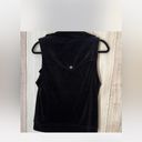 Juicy Couture 💄  velour moto black Y2K retro vest Small Photo 2