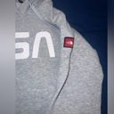 The North Face  USA Pullover Hoodie Long‎ Sleeve Gray Fleece Lined Women’s Size S Photo 1