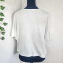 ZARA  Basic Collection White TShirt Ruffle Sleeves Photo 4