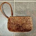 Patricia Nash  Piedmont Sherpa Leather Faux Fur Wristlet Tan Brown Photo 7