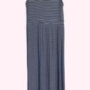 BeachLunchLounge  Navy & White Striped Sleeveless Maxi Dress - size large Photo 2