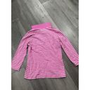 Tommy Hilfiger  Polo Shirt Womens Pink Stripe Collared Y2K Preppy Size M Photo 4