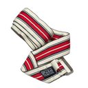 Polo  Ralph Lauren Red White Blue Nylon Striped Ribbon Belt Photo 1