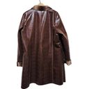 Dennis Basso DENNIS BY  CHOCOLATE BROWN FAUX SHEARLING COAT JACKET SIZE XL - NWOT Photo 5