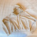 Sweaty Betty  Liberate Cropped Hooded Sweatshirt Hoodie Pullover Cream Photo 0