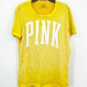 PINK - Victoria's Secret PINK Victoria’s Secret Oversized Campus Tee Yellow Photo 0