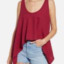 We The Free Free People Sing La La Tank Gone Gogi Red Oversized Top Tank NEW W-092 Sz M Photo 0