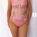 Visorant the Label Pink Mystery Rave and Festival Bodysuit Photo 2