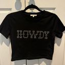 Lane 201 Howdy Cropped T-Shirt Photo 0