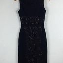 Black Halo  Wyatt Black Lace Embroidered Sheath Midi Dress Size 0 Photo 3