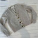 Wilfred  Free Womens Gray Merino Wool Cropped Cardigan V-Neck Topper Size 2XS Photo 0