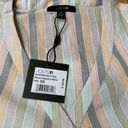 joe's jeans Joe’s Jeans Striped Button Down Blouse NWT Sz XS Cotton Metallic Designer Photo 5