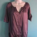 W By Worth Silk Worth Top Womans Purple Silk Blouse LP Photo 5