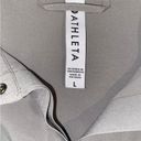 Athleta ‎ River North Sage Green Long Sleeve Button Up Bodysuit Size L Photo 3