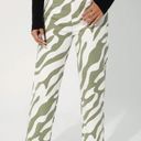 SheIn Petite Zebra Stripe Jeans Photo 0