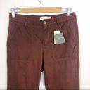 L.L.Bean New  Cargo hiking Crop Pants Maroon Size 2 Photo 3