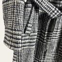 Cole Haan  Signature Houndstooth Plaid Wool Blend Belted Trench Coat Size 6 Photo 7