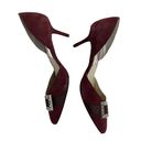 Michael Kors  Shirley Crystal Embellished Pumps d'Orsay Dark Red Size 8M Photo 5