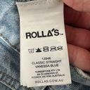 Rolla's  Classic Straight High Rise Regular Fit Jean In Vanessa Blue Wash Photo 9
