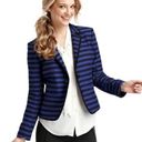 The Loft  Corded Dobby Striped Blazer Photo 0