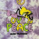 MTV Peace and Love Music Television Purple Tie dye t Photo 1