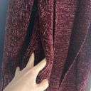 Entro ‎ Maroon Chenille Duster With Pockets Size M Photo 4