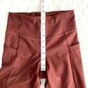 Brooks  Run Raisin Lazer Cut Running Method 3/4 Crop Tight Leggings S Photo 6