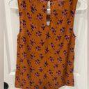 Modcloth  Orange Pink Floral Keyhole Neck Tank Top Women’s Size XS Photo 1