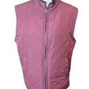 Magaschoni  Diamond Quilted Utility Maroon Full Zip Vest Sz M Photo 0