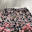 Simply Southern  Navy Blue & Pink Starfish Print Tassel High Rise Shorts Size S/M Photo 5