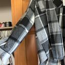 Black And White Checked Flannel Gray Size L Photo 1