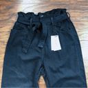Ba&sh  • Jalia Trousers jeans belted crop high waist paper bag Blackstone denim Photo 4