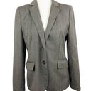 J.Crew  Brown Tailored Two Button Front Wool Career Workwear Blazer Size 6 Photo 0