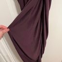 Young Fabulous and Broke  GENESIS Long Sleeve Side Slit Maxi DRESS in Jam Purple S Photo 8