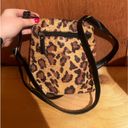 Bueno Animal print small crossbody purse with tassels Photo 1