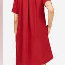 Everlane  Red The Japanese GoWeave Short-Sleeve A-Line Dress Size 14 Photo 6