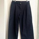 Banana Republic  Womens Jeans Denim Dark Blue Wide Leg Pleated Cotton Bl Size 16 Photo 0