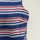 Tommy Hilfiger  Peplum Top SMALL red Blue nautical Striped Sleeveless Photo 7